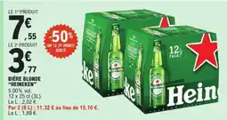 E.Leclerc Bière Blonde Heineken offre