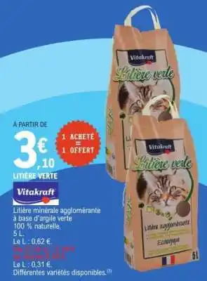 E.Leclerc Litière Verte offre