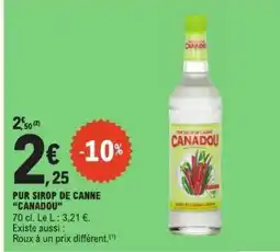 E.Leclerc PUR SIROP DE CANNE CANADOU offre