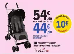 E.Leclerc Poussette Canne Multipositions 'Niagara' offre