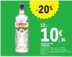 E.Leclerc London Dry Gin GORDON'S offre