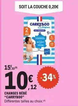 E.Leclerc CHANGES BÉBÉ “CARRYBOO” offre