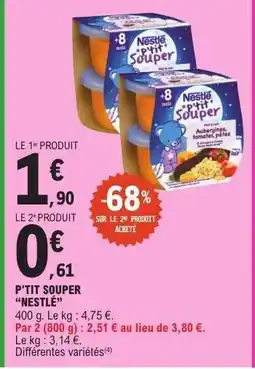 E.Leclerc P'tit Souper Nestlé offre