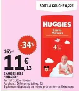 E.Leclerc CHANGES BEBE “HUGGIES” offre
