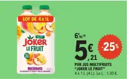 E.Leclerc PUR JUS MULTIFRUITS “JOKER LE FRUIT” offre