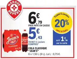 E.Leclerc Cola Classique Jean's offre