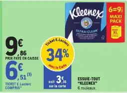 E.Leclerc ESSUIE-TOUT KLEENEX offre