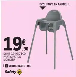 E.Leclerc Chaise Haute Fixe offre