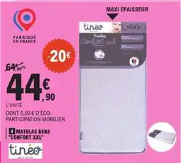 E.Leclerc Matelas Bebe Confort XXL offre