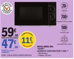 E.Leclerc MICRO-ONDES GRIL “ELSAY” offre