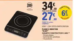 E.Leclerc Plaque à induction Elsay offre
