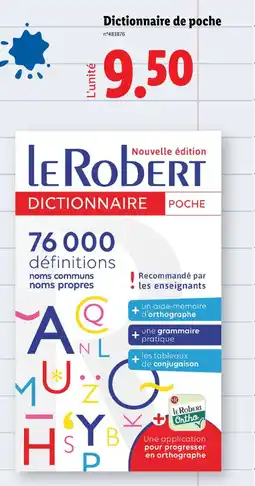 Lidl Le Robert Dictionnaire de poche offre