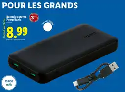 Lidl TRONIC Batterie externe powerbank offre
