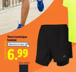 Lidl CRIVIT Short technique homme offre