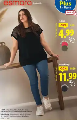 Lidl ESMARA T-shirt offre