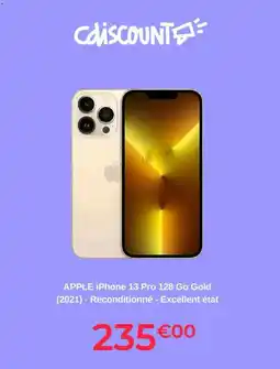 Cdiscount Apple - iphone 13 pro 128 go gold offre