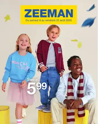 Zeeman Sweat offre