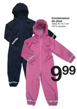 Zeeman Combinaison de pluie offre