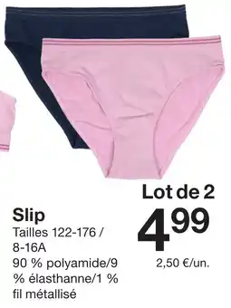 Zeeman Slip offre
