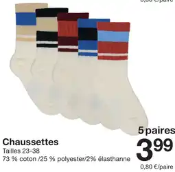 Zeeman Chaussettes offre