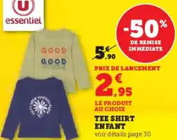 Hyper U Tee shirt enfant offre