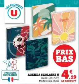 Hyper U Agenda scolaire u offre