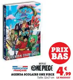 Hyper U Agenda scolaire one piece offre