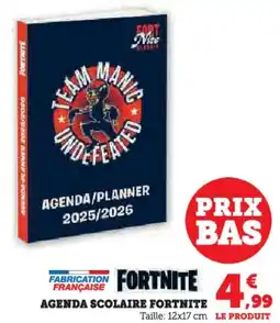 Hyper U AGENDA SCOLAIRE FORTNITE offre