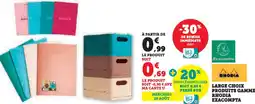 Hyper U Large choix produits gamme rhodia exacompta offre
