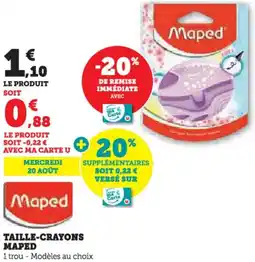Hyper U Taille-crayons maped offre