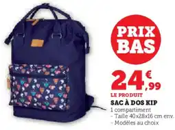 Hyper U Sac à dos kip offre