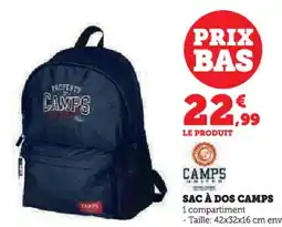 Hyper U Sac à dos camps offre