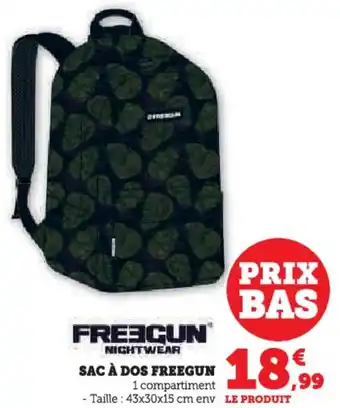 Hyper U Sac à dos freegun offre