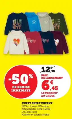 Hyper U Sweat shirt enfant offre
