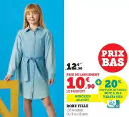 Hyper U Robe fille offre