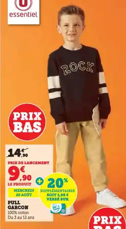 Hyper U Pull garcon offre