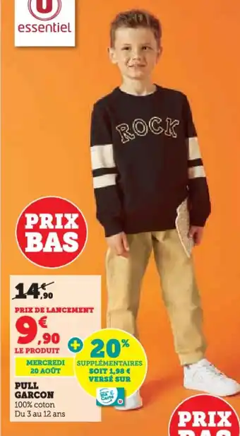 Hyper U Pull garcon offre