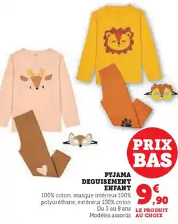 Hyper U Pyjama deguisement enfant offre