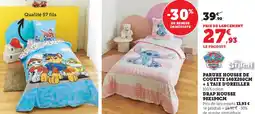 Hyper U Parure housse de couette + 1 taie d'oreiller offre