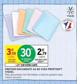 Intermarché Contact VIQUEL Protege-documents a4 60 vues propysoft offre