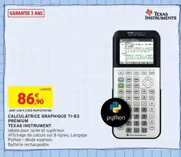Intermarché Contact TEXAS INSTRUMENTS Calculatrice graphique ti-83 premium offre