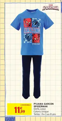 Intermarché Contact SPIDERMAN Pyjama garcon offre