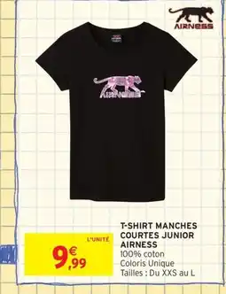 Intermarché Contact AIRNESS T-shirt manches courtes junior offre