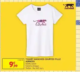 Intermarché Contact AIRNESS T-shirt manches courtes fille offre