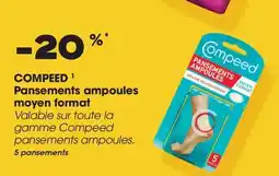 Aprium Pharmacie COMPEED Pansements ampoules moyen format offre