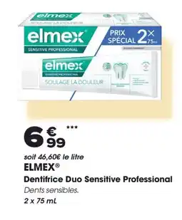 Aprium Pharmacie ELMEX Dentifrice Duo Sensitive Professional offre