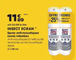 Aprium Pharmacie INSECT ECRAN Spray anti-moustiques zones infestées offre