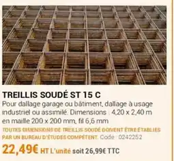 Agrial Treillis soudé st 15 c offre