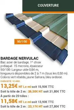 Agrial Bardage nervulac offre