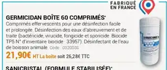 Agrial Germicidan boîte 60 comprimés offre